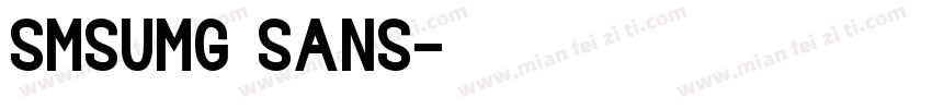 smsumg sans字体转换